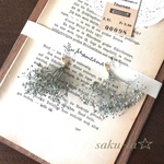 再２⁂かすみ草ブーケピアス／イヤリング