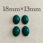 importアクリルオーバルカボション グリーン 4個入