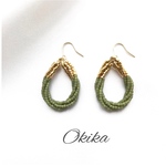 ツイスト フープ ピアス《Khaki》
