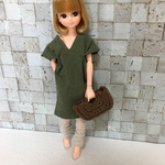 リカちゃん ゴールドハンドルバッグ