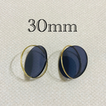 importアクリルリングパーツ ネイビー 2個入