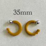 importアクリルリングピアス マスタード 1ペア