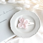 floral hair pin -warm pink -