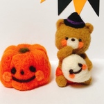  HELLOWEEN◆ハロウィンおばけかぼちゃとくまちゃん