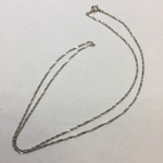 Pt850 プラチナ 1.3ミリ幅 45cm スクリューネックレス レディース