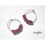 ガーネットのつぶつぶピアス