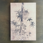 御朱印帳 花鳥図押絵貼屏風 板橋区立美術館 大判＊鳥の子紙