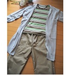 フレンチＴシャツ　秋色マルチボーダー　Ｍ　RickRack　