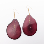 1Slice Tagua【Wine red】フックピアス／イヤリング
