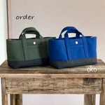 【g様専用】帆布でほっこりミニトート横長×2  order作品