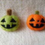 ハロウィンだから・かぼちゃブローチ