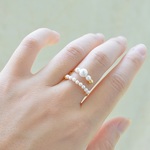 The　Parallel Pearls ring