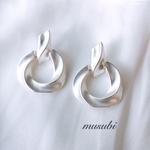 シルバーフープピアス  (丸) 大ぶりピアス 