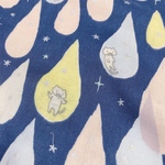 最新作！108×50㎝ しずく猫 のダブルガーゼ生地