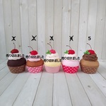 5番のみ☆選べるカップケーキ（チェリー）☆1個売り