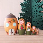 秋色マトリョーシカ＊どんぐりカフェへようこそ♪