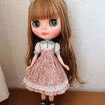 23cmサイズ リバティのワンピース(マッジー  ピンク)
