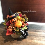  Halloween◇ハットジャックオランタンのアレンジメント