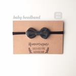 baby headband　✴︎black watch　ヘアバンド　新生児・ベビー・キッズ用