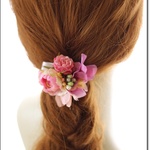 ヘアーアクセサリー　ばら