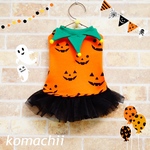 【犬服】かぼちゃの妖精さんワンピース🎃サイズオーダー＆名入れ可