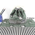 フレンチブルドック柄のお弁当袋＊受注製作＊
