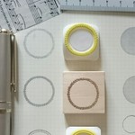まんまる  ミニ丸 わく線  消しゴムはんこ
