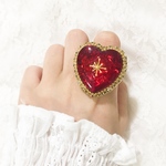 ❤️恋の魔法の結晶からなる宝石ビックリング