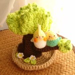 ※maro-yoko様専用商品です(インコちゃんがとまる緑の木)