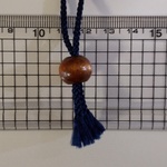《付属品ループエンド　２個組》御朱印帳入☆巾着用【ウッド　ダークブラウン　直径13ｍｍ】（母の日・父の日・お誕生日プレゼント）通帳入れ・母子手帳入れ・御朱印帳入れ・お薬手帳入れ　