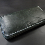 アンチックダークグリーン　レザーウォレット　長財布GH４－１０