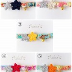☆マーブルスター☆ 5色 コットン首輪　★小型犬＆猫の首輪★