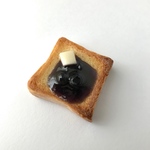 【限定1点】角食ジャムバター(ブルーベリー)♪ブローチorマグネット
