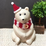 【再販】しろくま貯金箱 2Weyクリスマスコスチューム