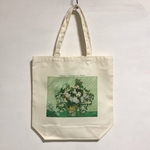 ゴッホ 薔薇 バラのある花瓶 ポリキャンバストートバッグMサイズ