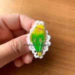 ニギコロインコのブローチ