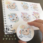 にっきねこ　天気ねこシリーズ　晴れねこ　マグネット