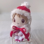 ちょっこりさん マント&帽子セット レッド