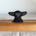 ブラック チワワ ブローチ