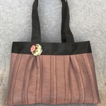 オーダー商品＊倉敷畳縁シンプルA4グラニートート(杢ピンクブラウン)