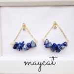 lapis lazuli triangle…earring