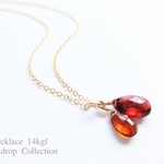 ガーネット×マンダリンガーネット ネックレス