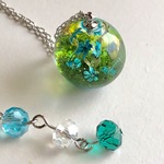 Hester's garden アクアブルー ネックレス