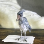 ペーパーウェイト・ハシビロコウ