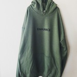 ENHANCE ロゴパーカー XL ミリタリーグリーン