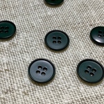 4つ穴ボタン12mm60個ダークグリーン[b11]