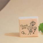 ラバースタンプ☆シロツメクサThank you　G-37-37