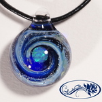 【Yasuda Glass】 ガラスの小宇宙　クリスタルオパール ペンダント　No.MS740CT