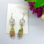 カラフルかすみ草のピアス/イヤリング