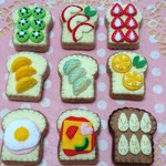 「sakuraoreさまオーダー品♪」マグネット入り♪小さなトーストたち